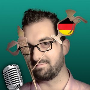 Dave Durden – German Content Creator portrait - Definitely German Podcast logo